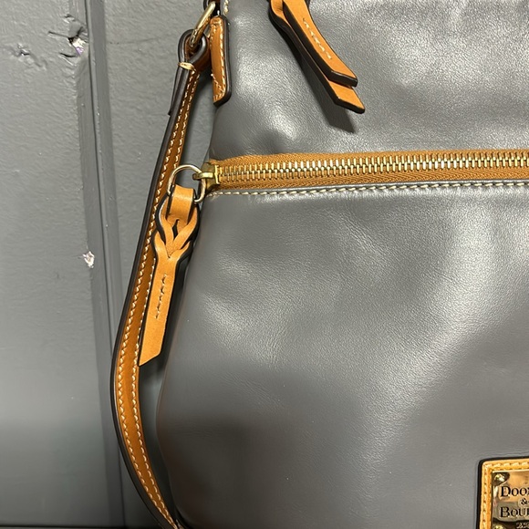 Dooney & Burke Slate Grey Crossbody Bag - Picture 2 of 13